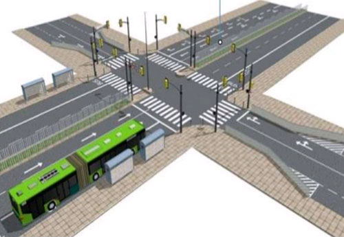 Reprodução - Novo modelo prevê criação de novas faixas exclusivas para ônibus, obras viárias e construção de estações e pontos