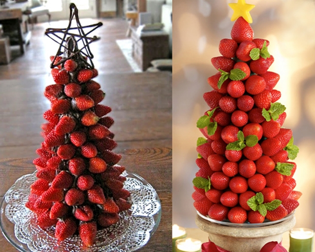 Resultado de imagem para decoração de mesa de natal com frutas