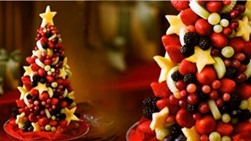 Árvore de frutas é opção linda e deliciosa para a mesa de Natal; aprenda