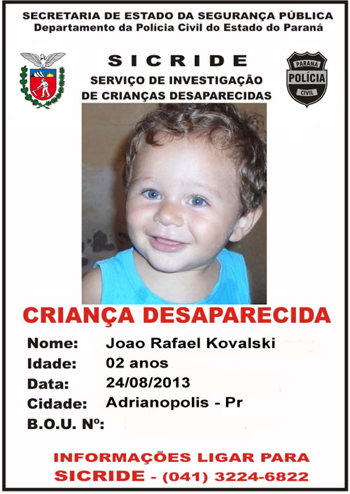 caso joão rafael família quer pf investigando desaparecimento