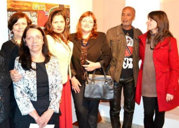 Artistas que participam da exposição Emoções no espaço Massuda, Trajano Reis, 443. Curitiba.