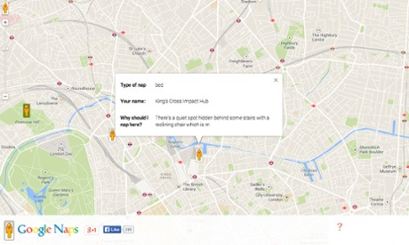 Imagem: Google Naps aponta na direção do local mais aconchegante para tirar um pouco rápido cochilo Imagem: Google Naps aponta na direção do local mais aconchegante para tirar um pouco rápido cochilo