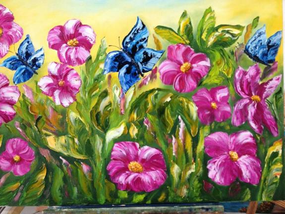 Quadro da artista plástica e orientadora de artes Celia Dunker. Quadro da artista plástica e orientadora de artes Celia Dunker.