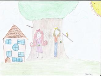 Desenho de Samira. Desenho de Samira.