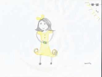 Desenho de Samira. Desenho de Samira.