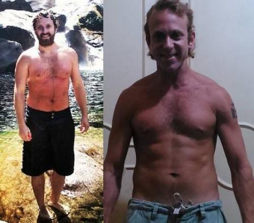Reprodução/Instagram - Serginho, antes e depois de perder 10kg Reprodução/Instagram - Serginho, antes e depois de perder 10kg