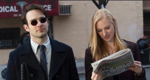 Divulgação - Charlie Cox e Deborah Ann Woll em 'Demolidor' Divulgação - Charlie Cox e Deborah Ann Woll em 'Demolidor'