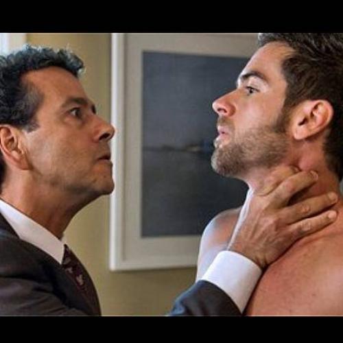 Reprodução/Instagram - Marcos Pitombo na cena em que apareceu sem camisa em 'Babilônia' Reprodução/Instagram - Marcos Pitombo na cena em que apareceu sem camisa em 'Babilônia'