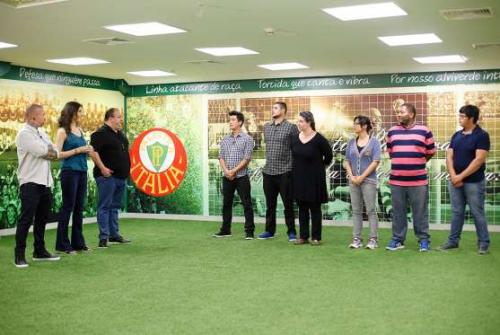 Divulgação/Band - Participantes do 'MasterChef Brasil' foram até estádio Allianz Parque para realizar prova da semana Divulgação/Band - Participantes do 'MasterChef Brasil' foram até estádio Allianz Parque para realizar prova da semana