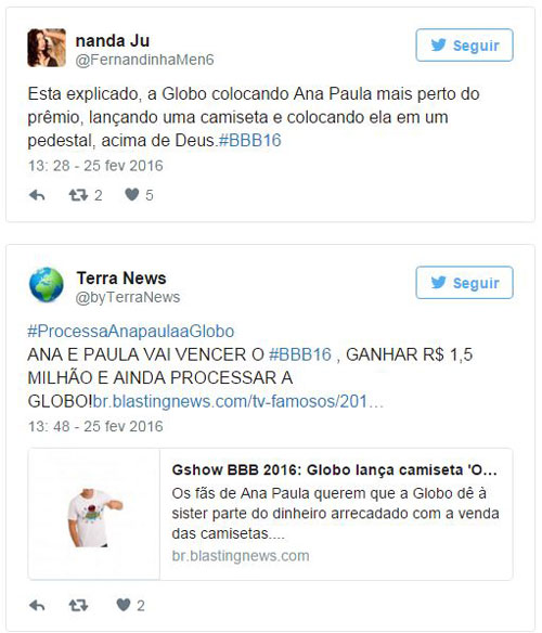 Reprodução/Twitter Reprodução/Twitter