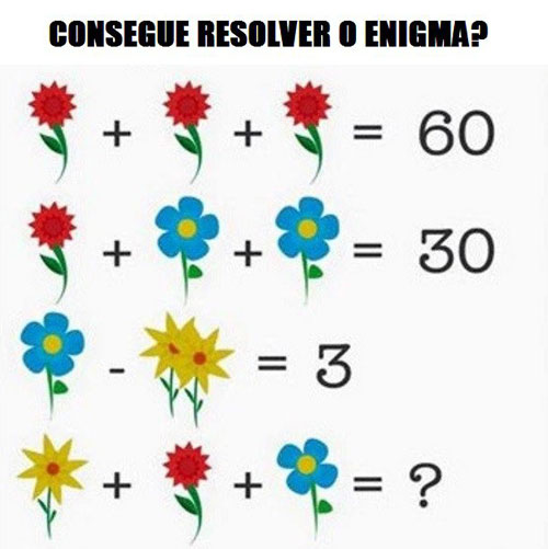 Você consegue resolver este enigma matemático? - enigma ...