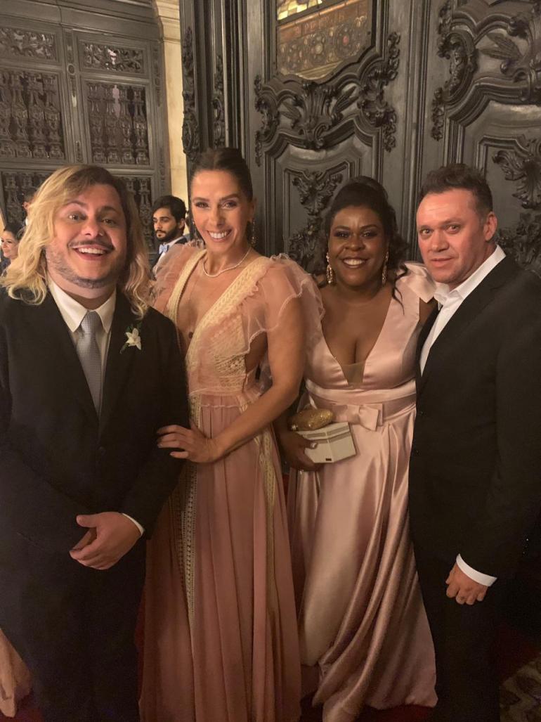 Arquivo Pessoal e Divulgação - Majella, Galisteu, Cacau e o promoter Reginaldo Torres