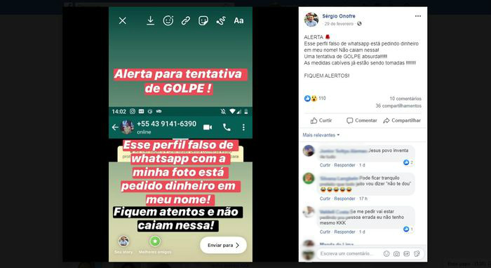 Reprodução/Facebook Reprodução/Facebook