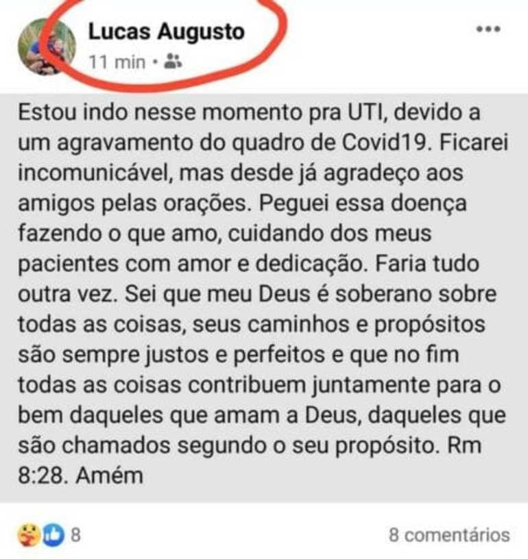 Reprodução/Facebook Reprodução/Facebook
