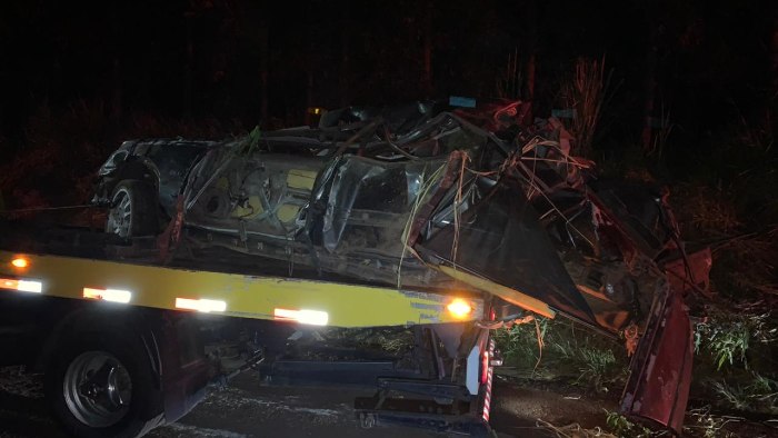 Divulgação/PRE - Após acidente em Colorado, veículo Ômega fica destruído