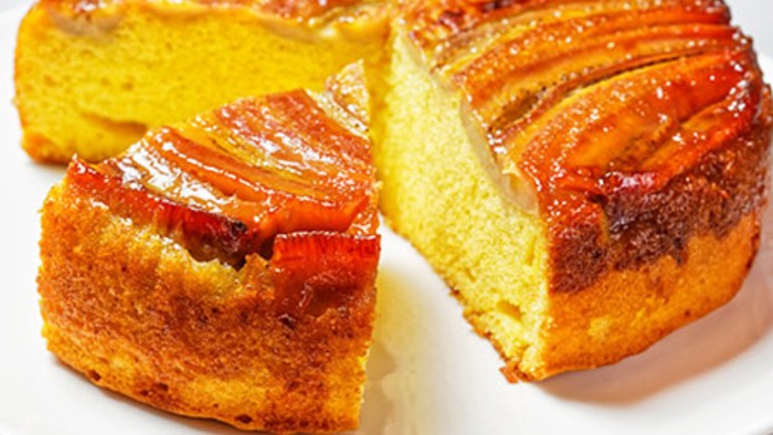 Bolo de banana de liquidificador