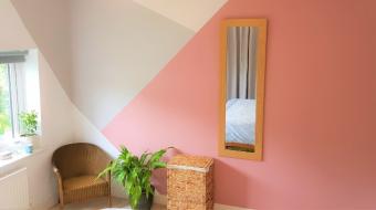 Maneiras criativas de explorar formas geom�tricas na parede